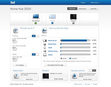 bell 192.168.2.1|How to set or change the administrator password on my Bell Hub 2000 .